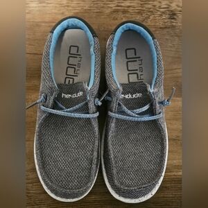 Hey Dude Kids Sneakers - Gray and Blue